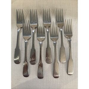 8 - Towle HAMMERSMITH 7" Salad Forks 18/8 Stainless Germany